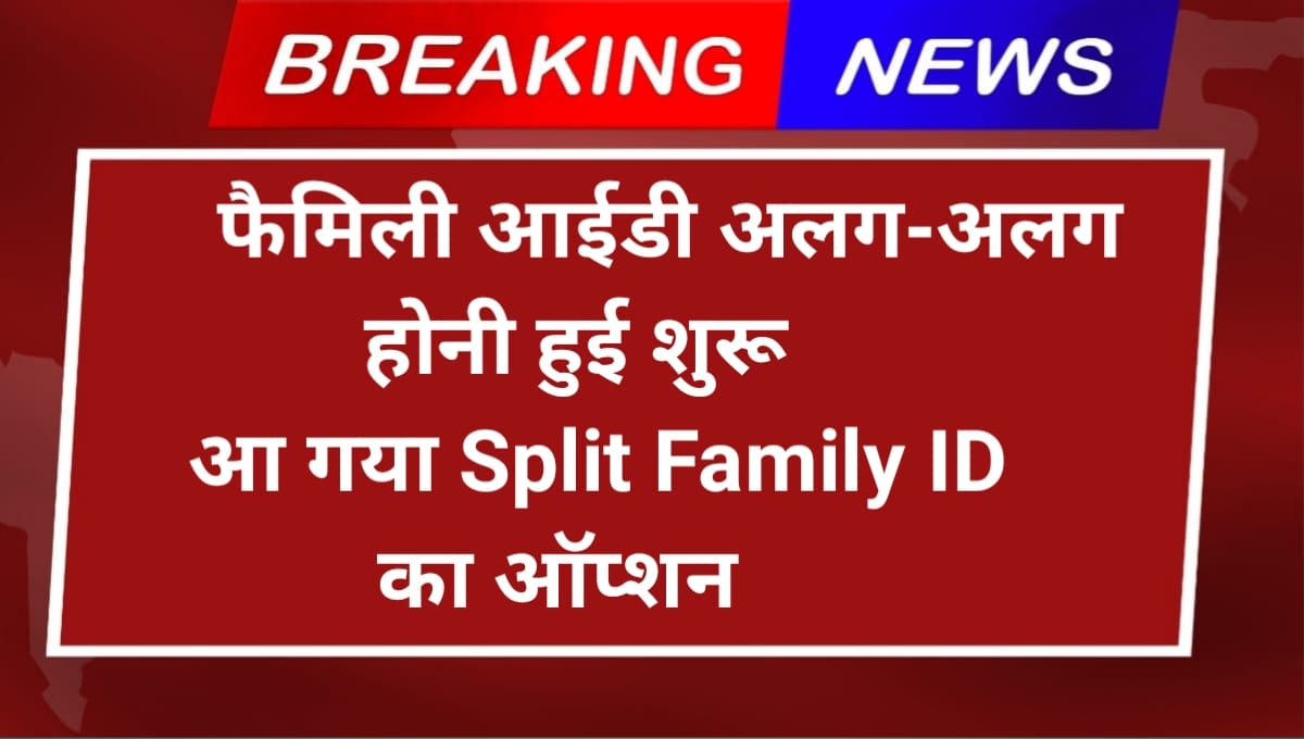 Split Family ID Alag kaise karen